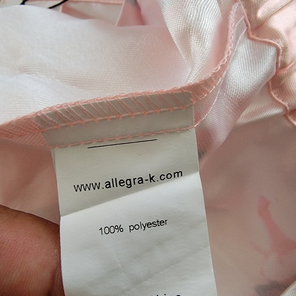 NWT/ Allegra K. Floral Print High Waist Pleated A Line Midi Skirt Dress - Picture 5 of 5